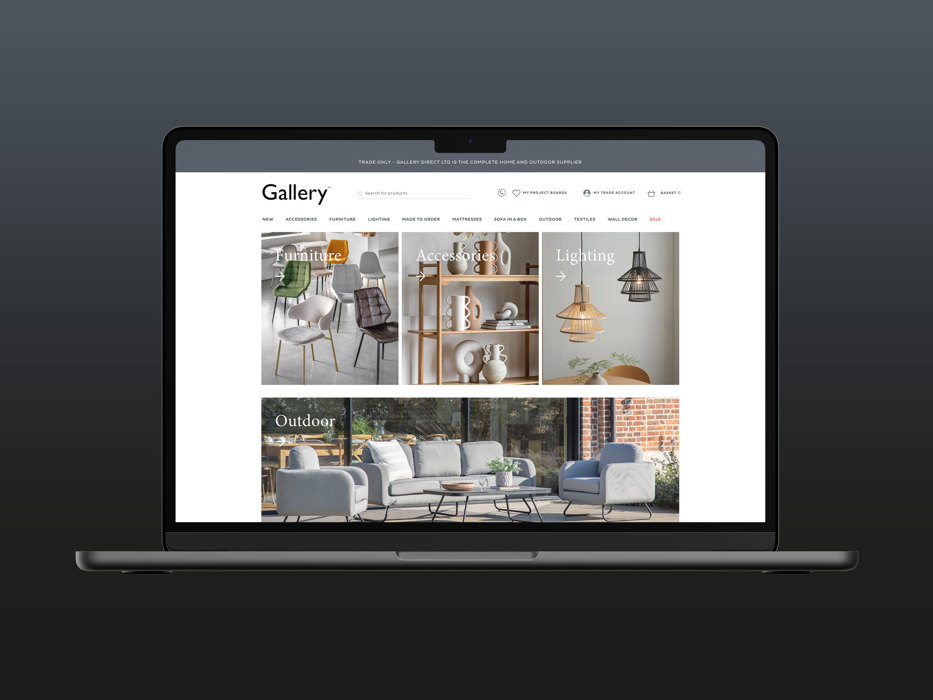 Gallery Desktop Homepage
