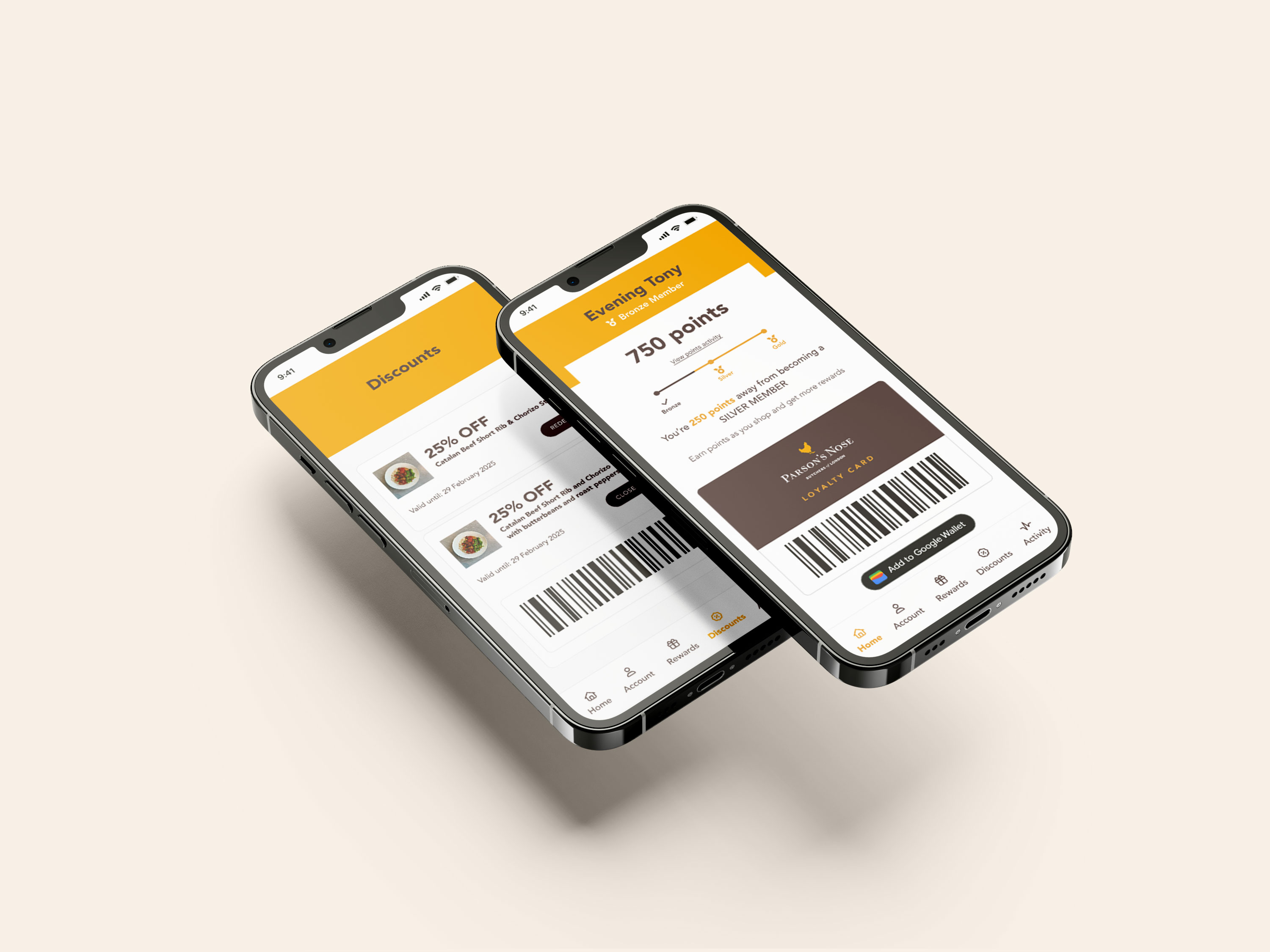 Parsons Nose App Mockup