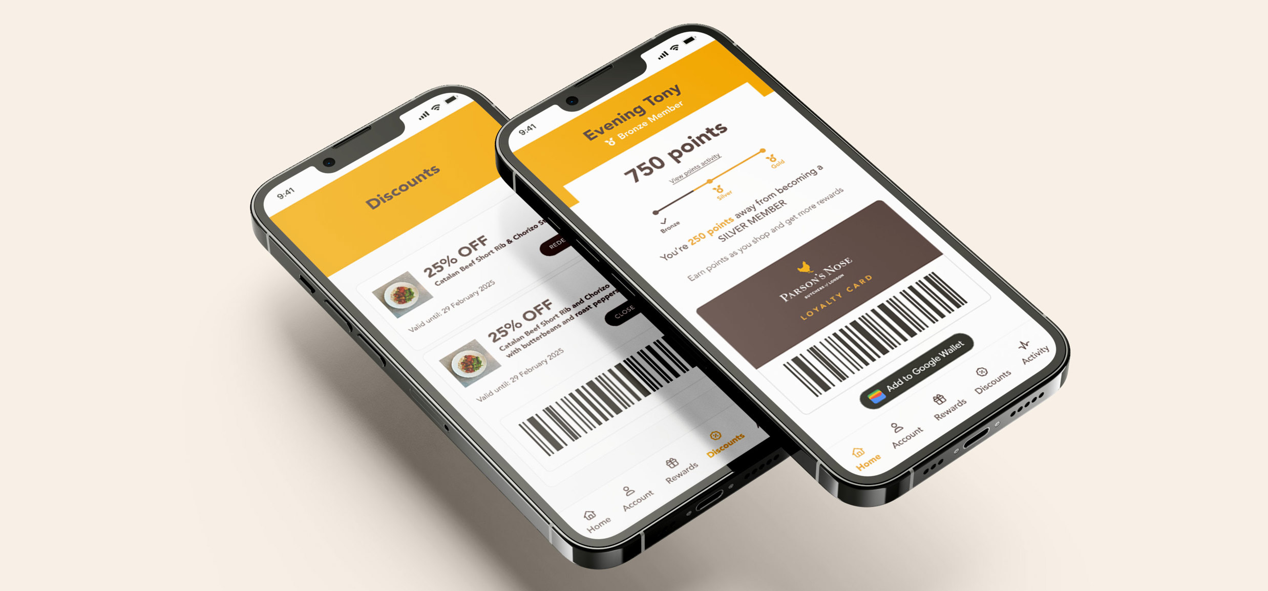 Parsons Nose App Mockup